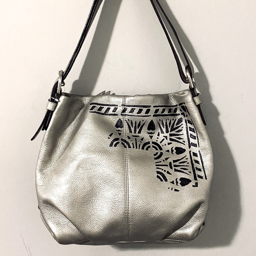 Coach Silver Convertible Bag F15064,Customized